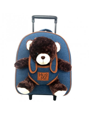 Mochila Guardería con carro Hug Me Peluche Oso 33 cm.