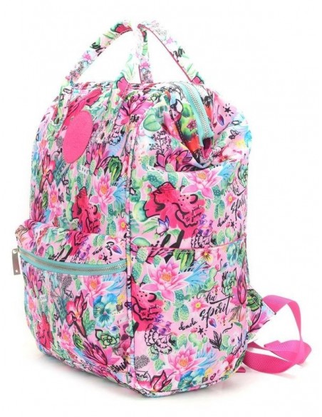 Mochila flores de Chimola de 37 cm.