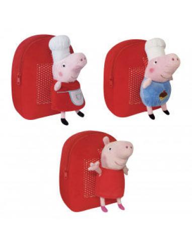 Mochila peluche 25cm de Peppa Pig - Imagen 1