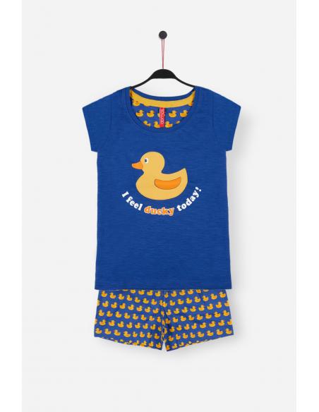 DIVER BY ADMAS Pijama Manga Corta Ducky para Niña - Imagen 1