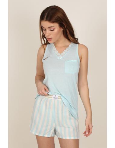ADMAS CLASSIC Pijama Tirantes Classic Stripes para Mujer - Imagen 1