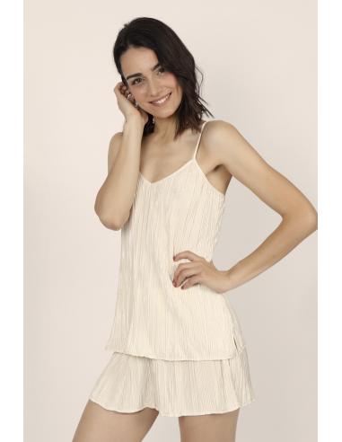 ADMAS CLASSIC Pijama Tirantes Pleated para Mujer - Imagen 2