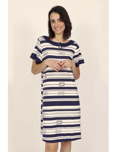 ADMAS Vestido Manga Corta Strings & Knots para Mujer - Imagen 1
