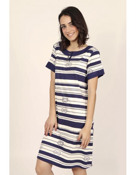 ADMAS Vestido Manga Corta Strings & Knots para Mujer - Imagen 2