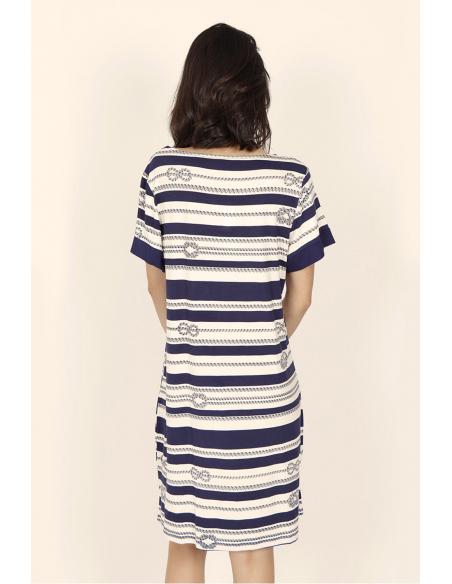ADMAS Vestido Manga Corta Strings & Knots para Mujer - Imagen 3