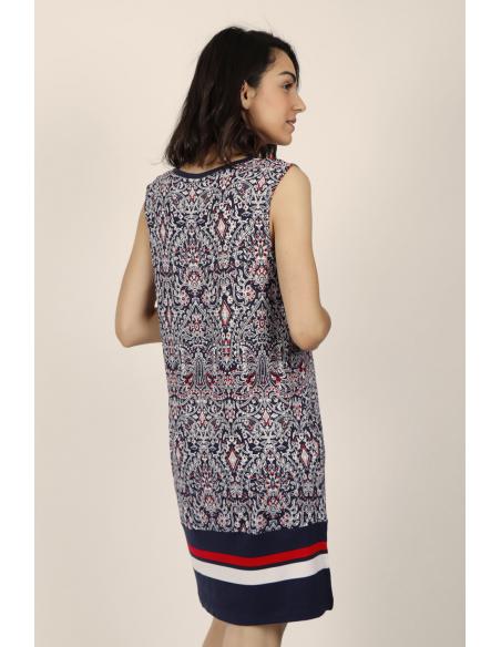 ADMAS Vestido Sin Mangas Navy Style para Mujer - Imagen 2