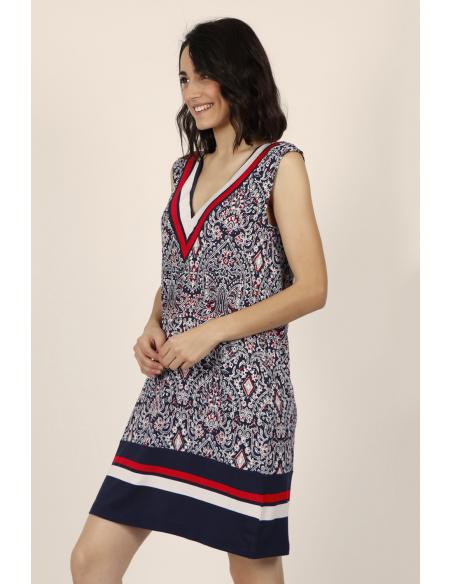 ADMAS Vestido Sin Mangas Navy Style para Mujer - Imagen 3