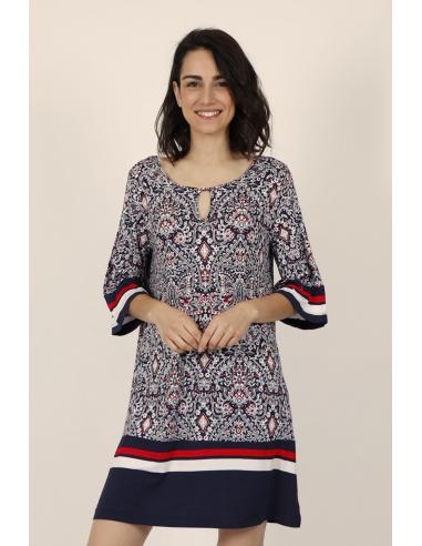 ADMAS Vestido Navy Style para Mujer - Imagen 1