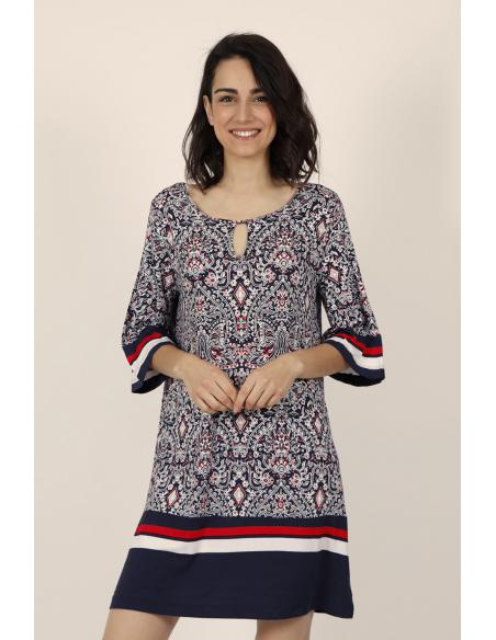 ADMAS Vestido Navy Style para Mujer - Imagen 1