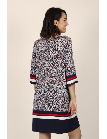 ADMAS Vestido Navy Style para Mujer - Imagen 3