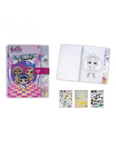 Cuaderno de pintar con pegatinas de Lol Surprise - Imagen 1
