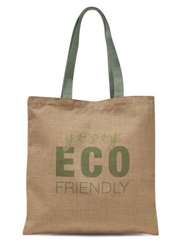 Bolsa compra yute Eco Life "Yo Soy Eco Friendly" (4/8 - 12) - Imagen 1