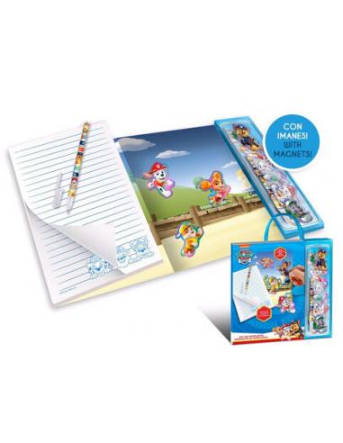 Libreta con boligrafo e imanes de Paw Patrol La Patrulla Canina (st6) - Imagen 1