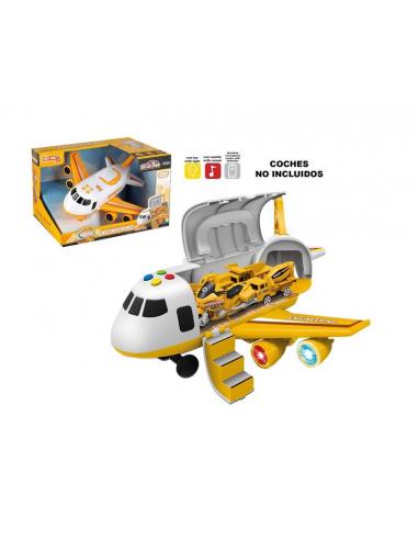 Avión amarillo con luz y sonido - Imagen 1