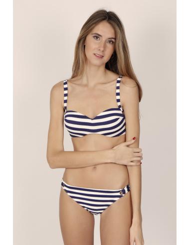 ADMAS Bikini Bandeau Push Up Sailor para Mujer - Imagen 1
