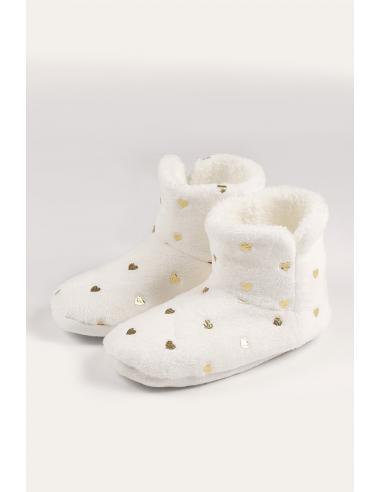 ADMAS Botas/Zapatillas De Estar Por Casa Corazones para Mujer - Imagen 1