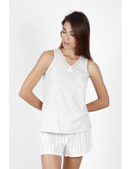 ADMAS CLASSIC Pijama Tirantes Luxe Stripes para Mujer - Imagen 2
