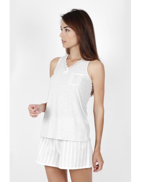 ADMAS CLASSIC Pijama Tirantes Luxe Stripes para Mujer - Imagen 3
