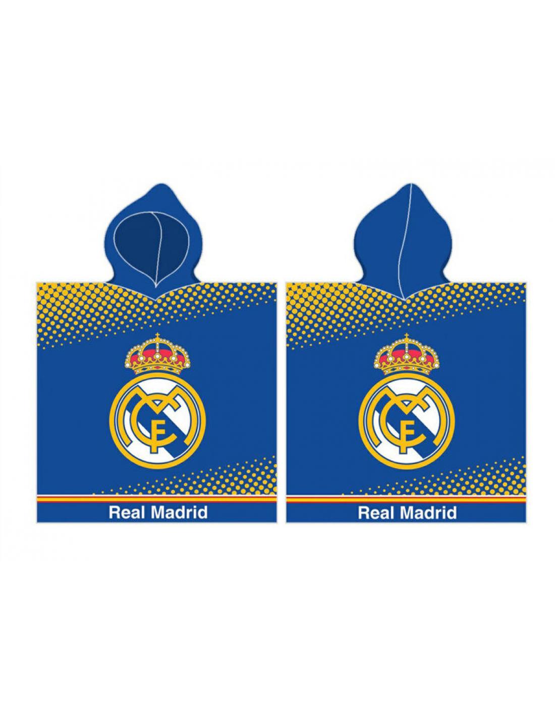 Toalla Poncho playa algodón oficial de Real Madrid - Envío GRATIS