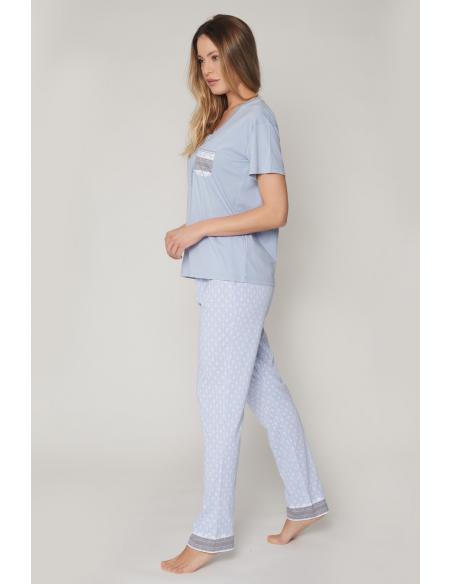ADMAS CLASSIC Pijama Manga Corta Small Dots para Mujer - Imagen 2