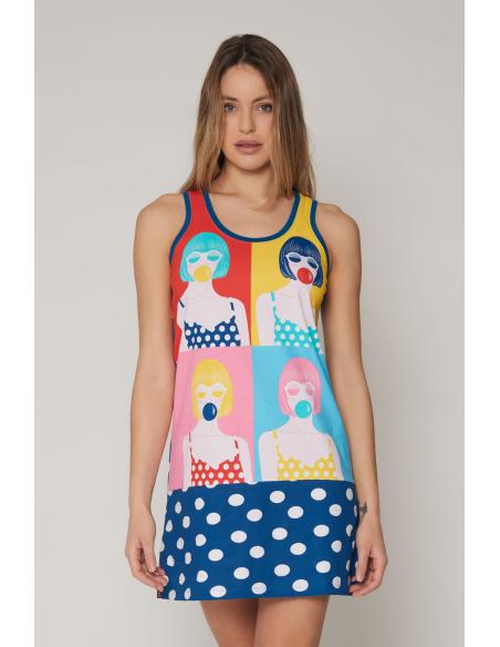 SANTORO Camisola Tirantes Pop para Mujer - Imagen 1