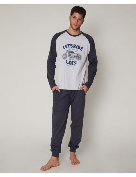 LOIS Pijama Manga Larga Bike para Hombre - Imagen 1