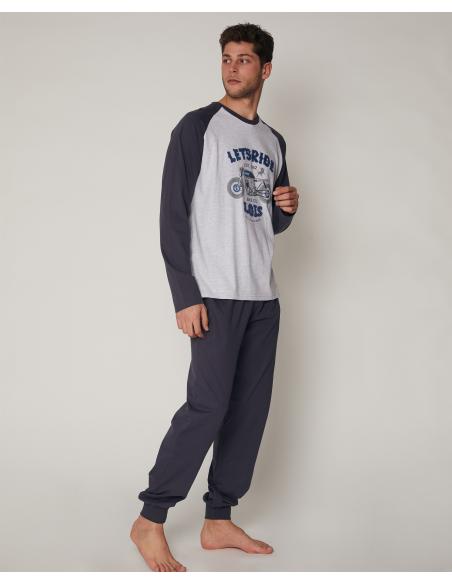 LOIS Pijama Manga Larga Bike para Hombre - Imagen 2