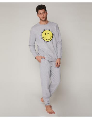 SMILEY Pijama Manga Larga Family para Hombre - Imagen 1