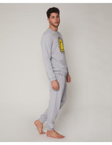 SMILEY Pijama Manga Larga Family para Hombre - Imagen 2