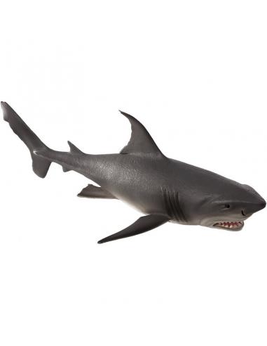 Figura Mojo Tiburón blanco grande 20cm &#39;serie mundo marino Deluxe I&#39; - Imagen 1
