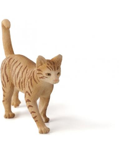 Figura Mojo Gata atigrada 8cm &#39;serie animales de compañía Medium&#39; - Imagen 1