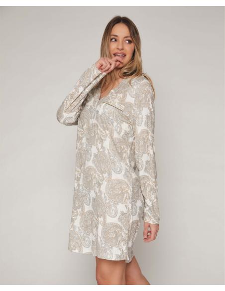 ADMAS CLASSIC Camisola Manga Larga Natural Cashmere para Mujer - Imagen 2