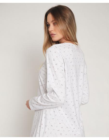 ADMAS Camisola Manga Larga Pretty Flowers para Mujer - Imagen 3