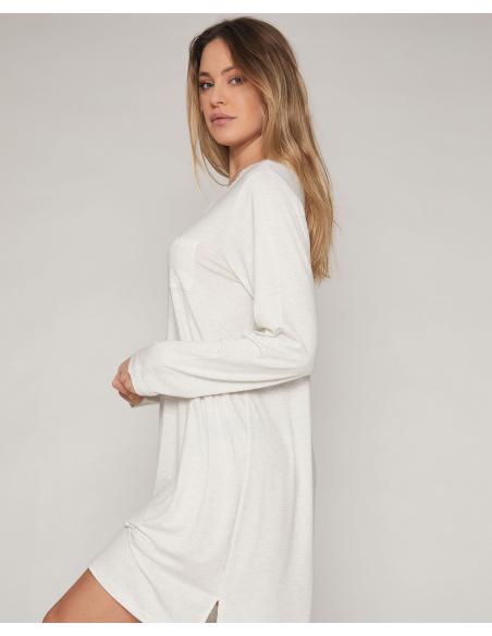 ADMAS CLASSIC Camisola Manga Larga Lace Night para Mujer - Imagen 2