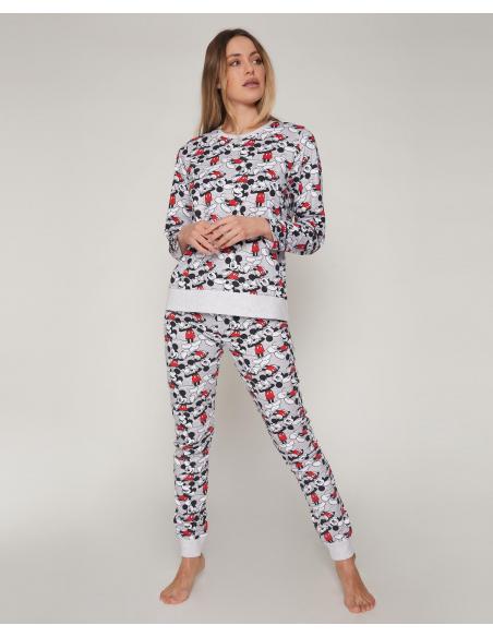 DISNEY Pijama Manga Larga Mickey para Mujer - Imagen 1
