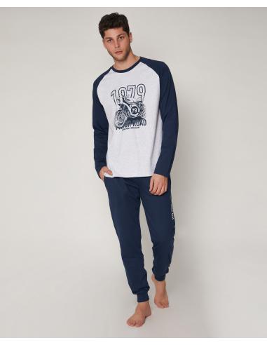 ANTONIO MIRO Pijama Manga Larga Road para Hombre - Imagen 1