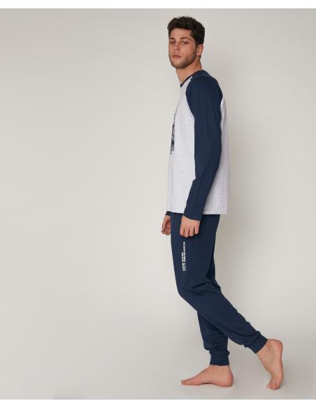 ANTONIO MIRO Pijama Manga Larga Road para Hombre - Imagen 2