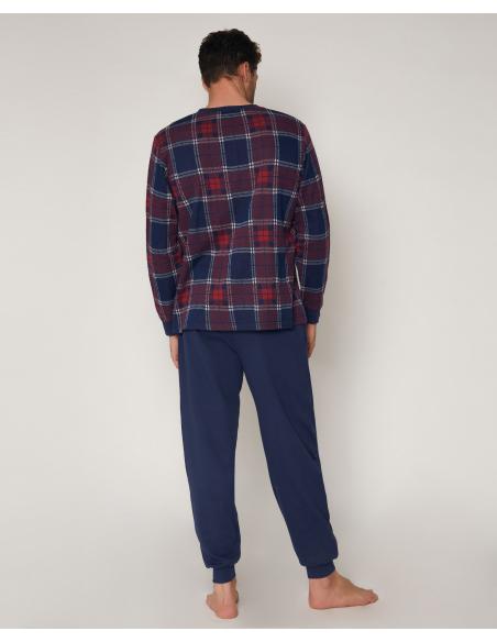 ANTONIO MIRO Pijama Manga Larga Jacquard para Hombre - Imagen 3