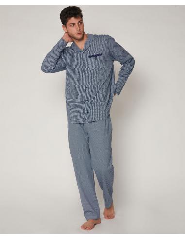 ADMAS CLASSIC Pijama Abierto Manga Larga Mercury para Hombre - Imagen 1