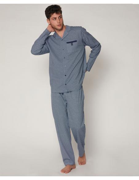 ADMAS CLASSIC Pijama Abierto Manga Larga Mercury para Hombre - Imagen 1