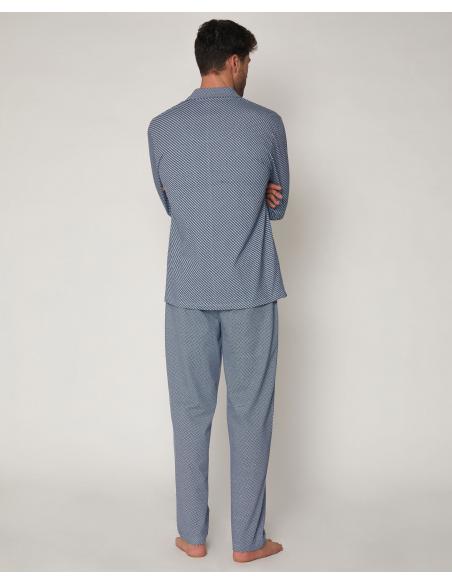 ADMAS CLASSIC Pijama Abierto Manga Larga Mercury para Hombre - Imagen 3