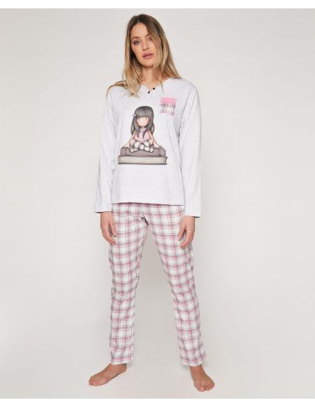 SANTORO GORJUSS Pijama Manga Larga The Words para Mujer - Imagen 1