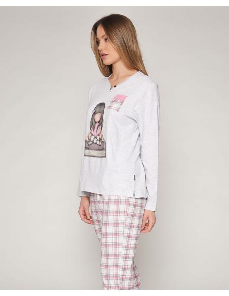 SANTORO GORJUSS Pijama Manga Larga The Words para Mujer - Imagen 2