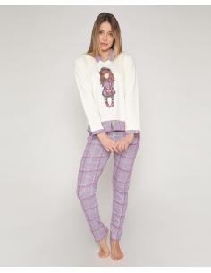 SANTORO GORJUSS Pijama Manga Larga Le Beret para Mujer - Imagen 1
