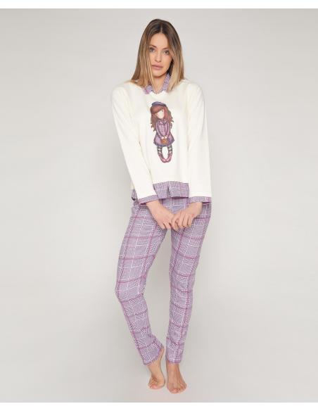 SANTORO GORJUSS Pijama Manga Larga Le Beret para Mujer - Imagen 1