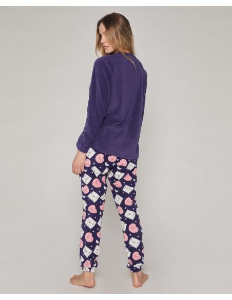MR WONDERFUL Pijama Calentito Manga Larga Mi Cama y Yo para Mujer - Imagen 3