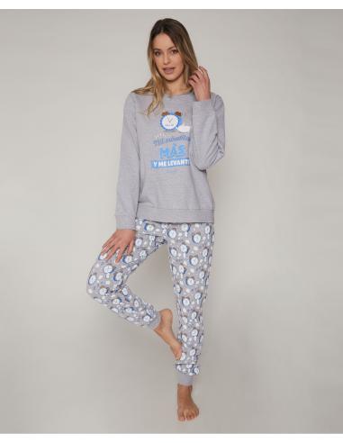 MR WONDERFUL Pijama Manga Larga Mil Minutitos Más para Mujer - Imagen 1