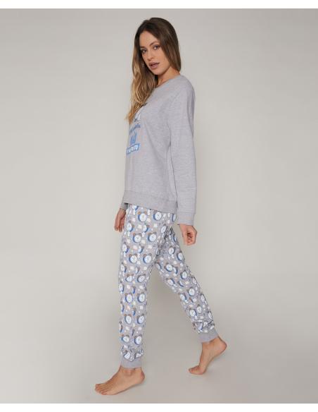 MR WONDERFUL Pijama Manga Larga Mil Minutitos Más para Mujer - Imagen 2