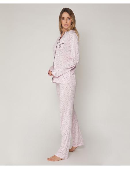 ADMAS CLASSIC Pijama Abierto Manga Larga Soft Secret para Mujer - Imagen 2