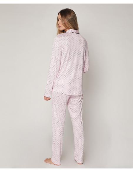 ADMAS CLASSIC Pijama Abierto Manga Larga Soft Secret para Mujer - Imagen 3